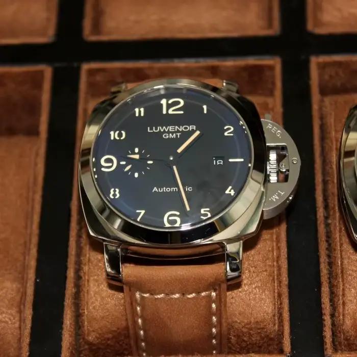 Montre automatique GULLTRON GMT Dual Time, mouvement Seagull, luminescence verte, étanche 100 m, boî