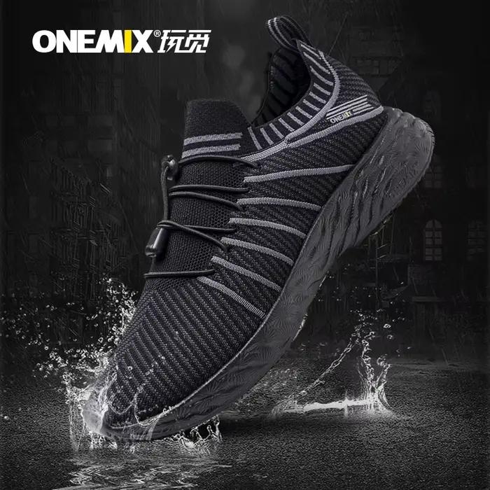 ONEMIX NOUVELLES Chaussures de course pour hommes, imperméables, respirantes, baskets d'entraînement