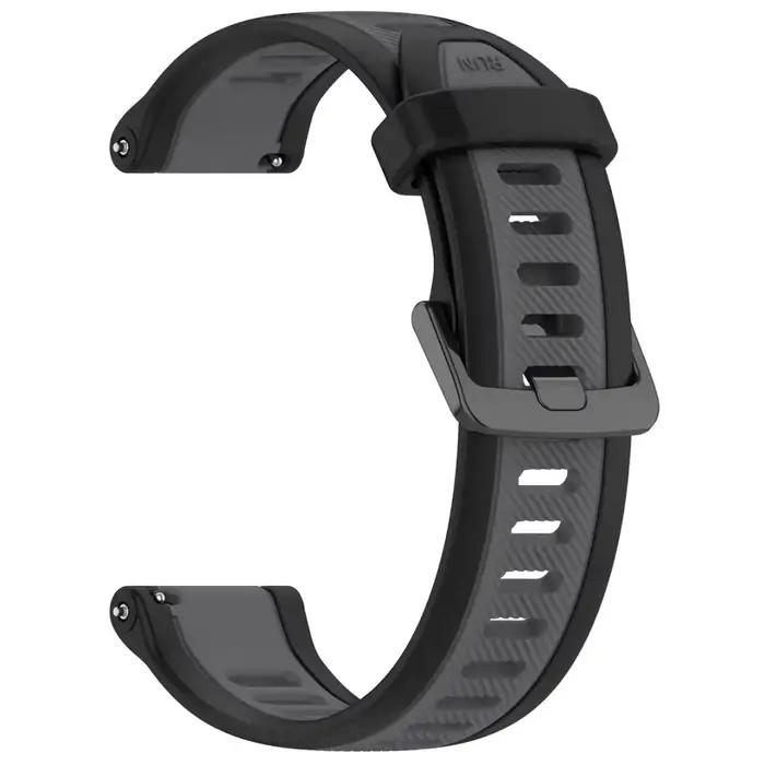 Bracelet de sport en silicone bicolore pour Garmin Forerunner 55 158 245 645 165 570 970 255 255s 26