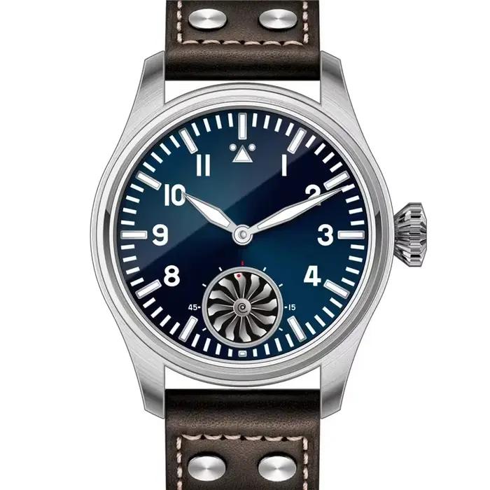Hruodland 2025 nouvelle montre mécanique pour hommes mouette ST3620 pilote rétro 43MM Bgw-9 lumineux