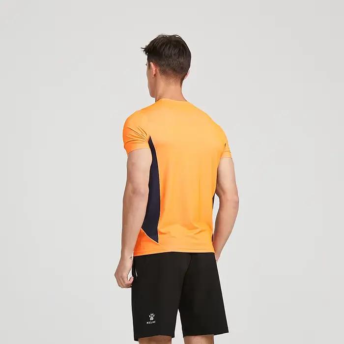 KELcloser-T-shirt de sport à manches courtes pour homme, vêtement de course, d'entraînement, d'exerc