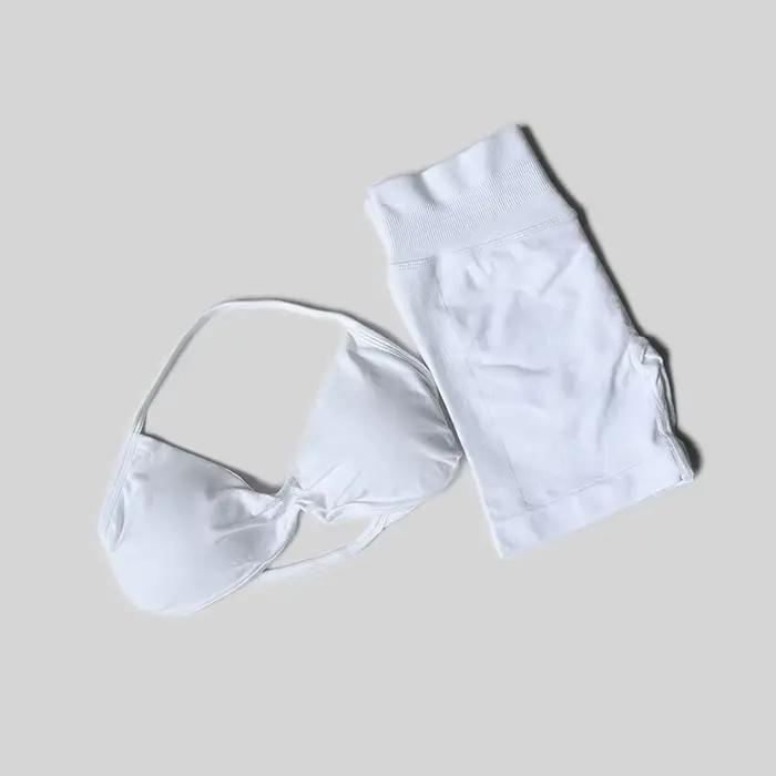 Impact ensemble de gymnastique femmes 2 pièces ensembles licou cou débardeurs taille haute Scrunch s