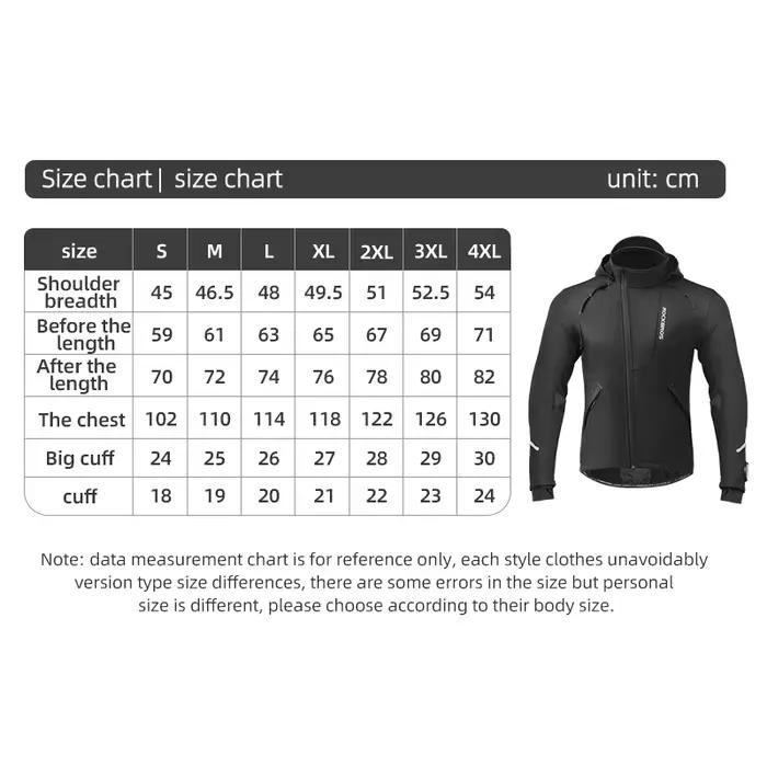 ROCKBROS Vélo Veste Hiver Vélo Vêtements Thermique Polaire À Manches Longues Vélo Vélo Vêtements Plu