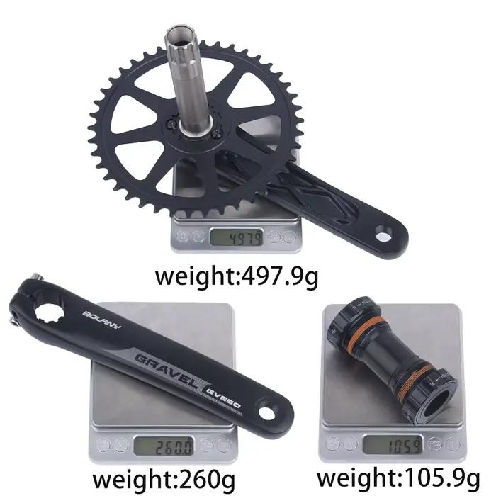 Bolany-Pédalier CNC large et étroit pour vélo tout-terrain, plateau unique, 170 vitesses, 42T, 10/11