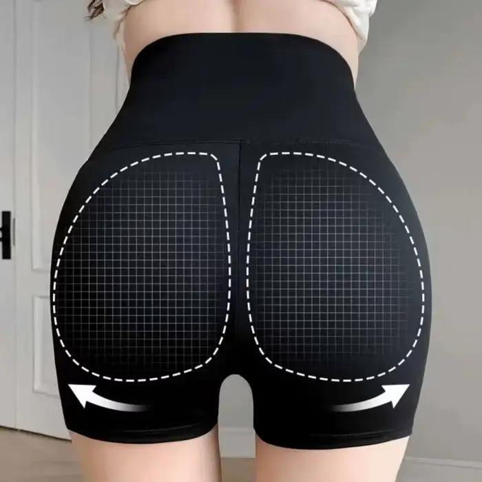 Short de sport sans couture pour femme, taille haute, fitness, jogging, corps saillant, boxeur, push