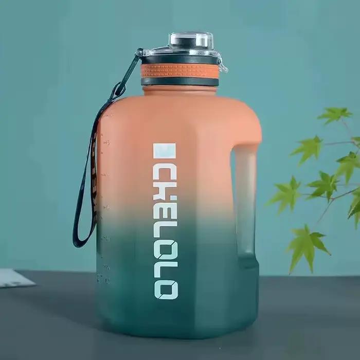 Bouteille d'eau de sport de 3 litres avec poignée, grande capacité, Fitness, bouilloire dégradée, bo