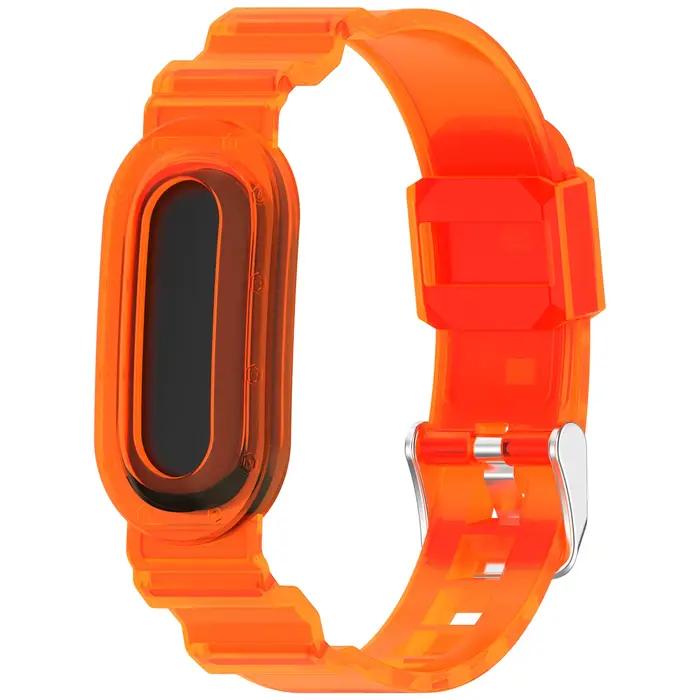 Étui intégré + bracelet pour Google Watch Fitbit Air Glacier, bracelet transparent, coque de protect