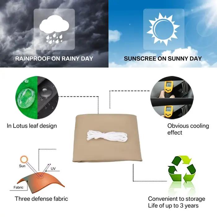 Voile d'ombrage triangulaire imperméable pour installations et activités extérieures, tentes de camp