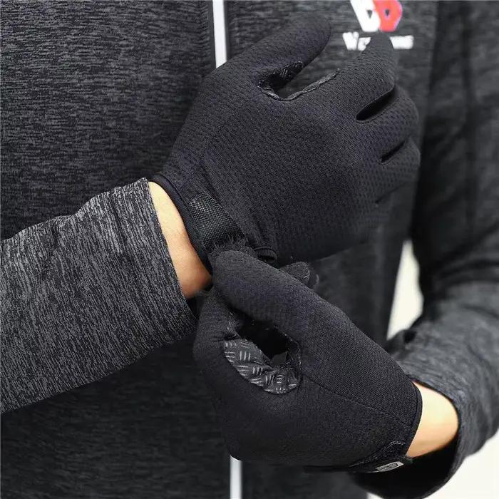 WEST BIKING – gants de cyclisme d'été, doigt complet, pour vtt, écran tactile, antidérapants, paume 