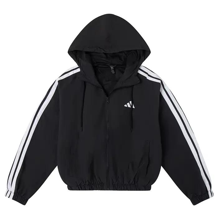 Adidas – veste coupe-vent tissée à capuche pour femmes, vêtements de sport décontractés, veste respi
