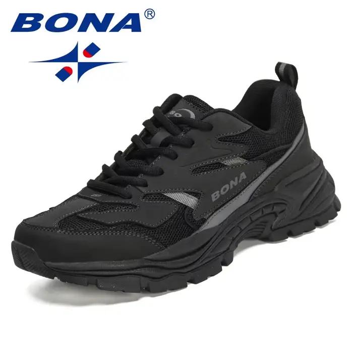 BONA nouveau concepteur Top qualité Original Trial chaussures de course pour hommes sport course len