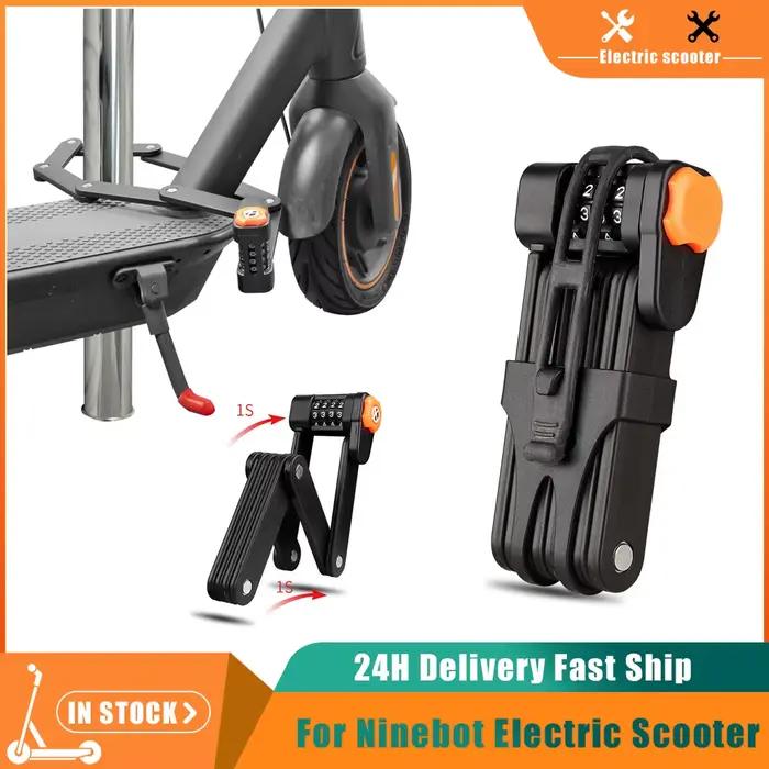 Serrure pliable antivol pour Scooter électrique, cadenas à câble de chaîne pour NinebotG30 G30D F20 