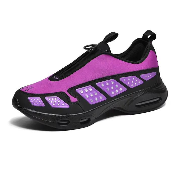 Chaussures de course pour hommes mode confortable sportif respirant haute qualité rebond épais semel