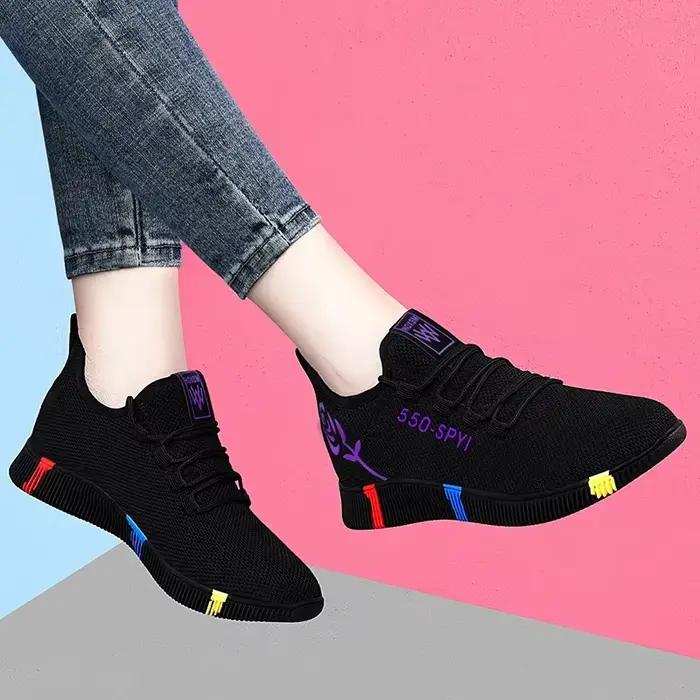 Tenis Feminino 2026 Chaussures vulcanisées pour femmes, baskets légères et souples en maille respira