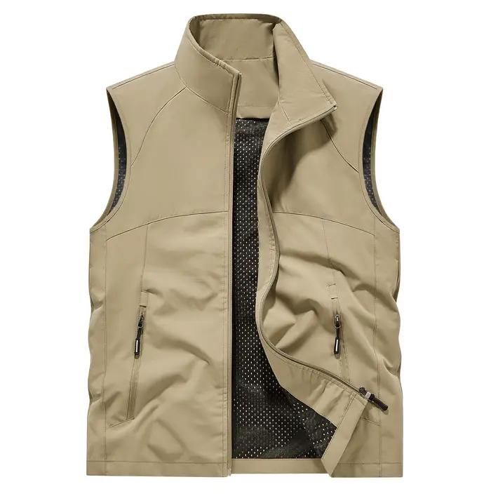 Gilet de course à pied pour homme, coupe-vent, respirant, printemps et automne, doux, confortable, t
