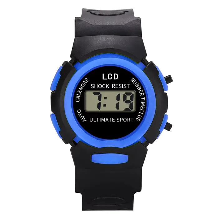 Étanche enfants garçons numérique LED montre de sport enfants alarme Date montre cadeau enfants mont
