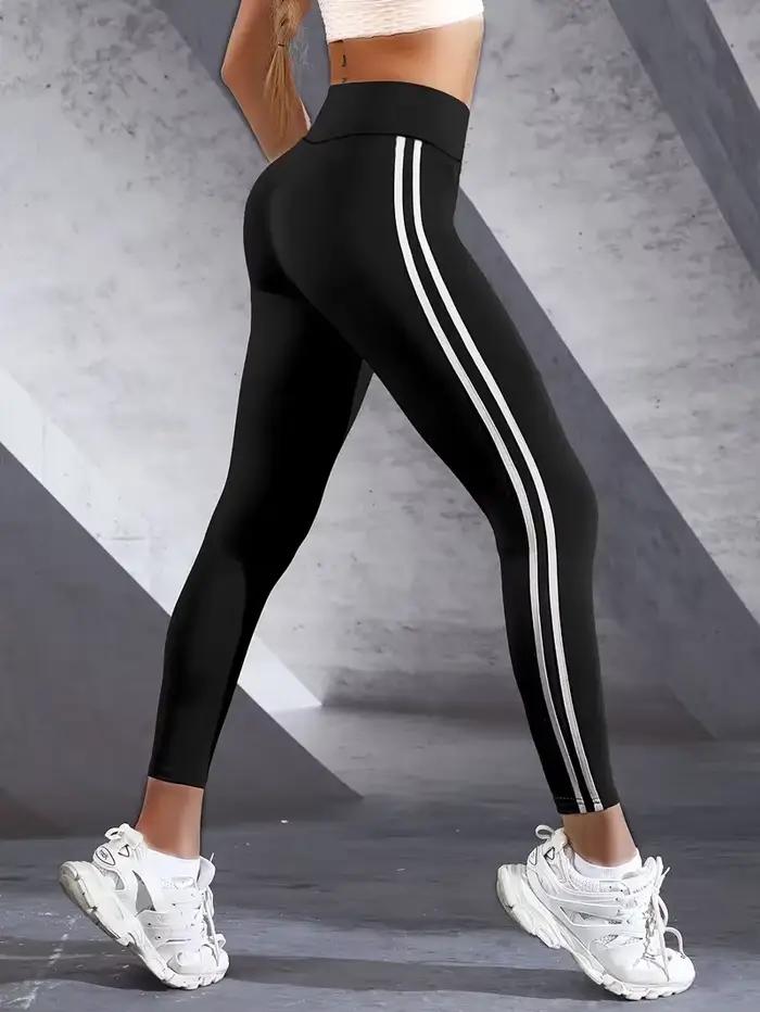 Leggings élastiques taille haute pour femmes, printemps et automne, mince, double barre, serré, peti