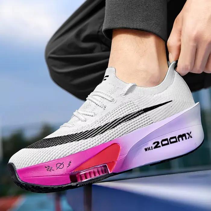 Chaussures de course Anti-renversement pour hommes et femmes, chaussures de sport durables, légères 