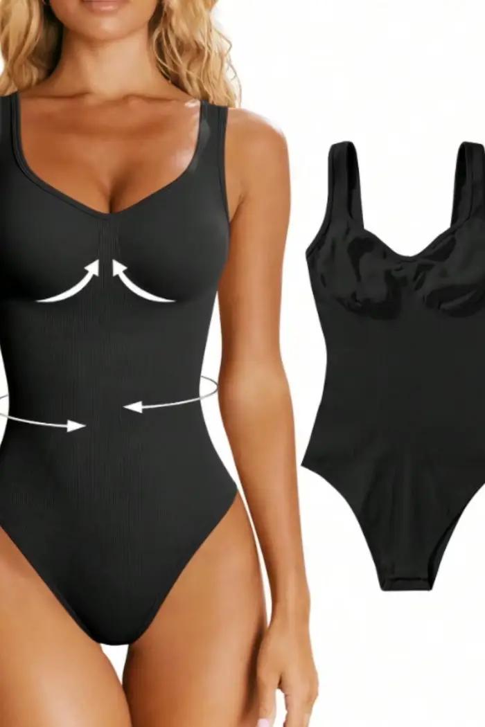 Vêtements de sport pour femmes, bretelles à col bas, body de fitness de yoga haut, vêtements ajustés