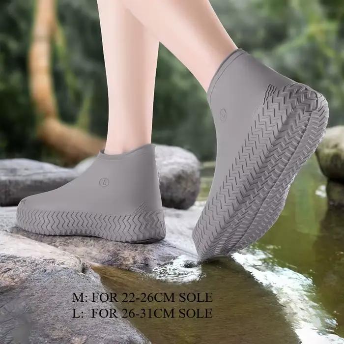 Couvre-chaussures en silicone, couvre-bottes de pluie, protection antidérapante pour chaussures, réu