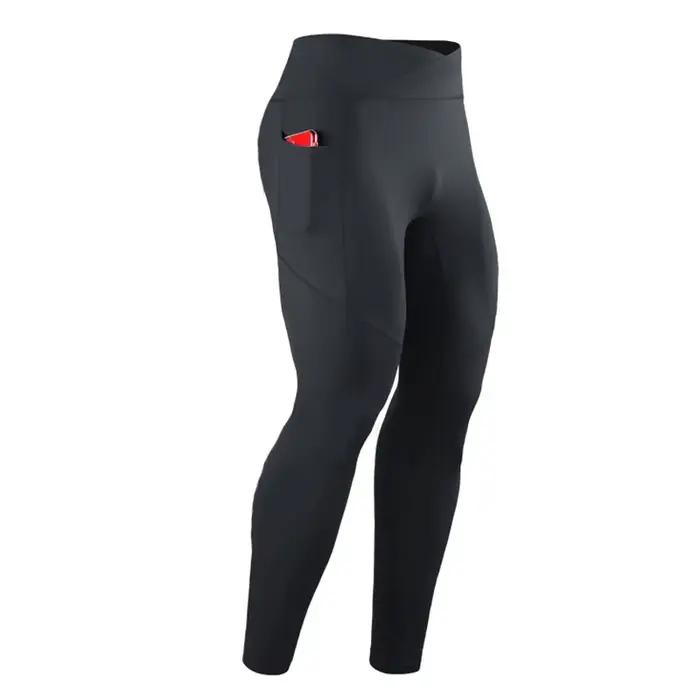 Été printemps automne hommes collants de course GYM poche pantalon mâle basket-ball Football Fitness