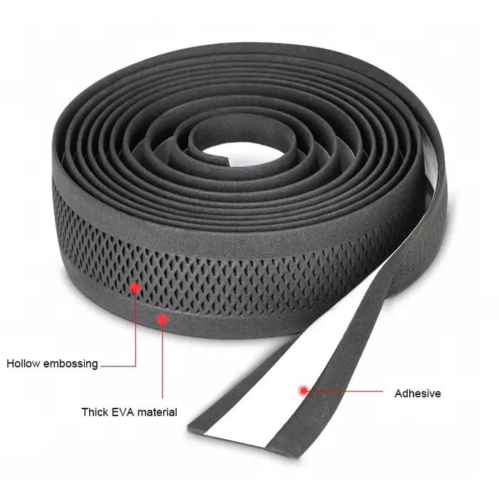 Promend – ruban de guidon de vélo de route noir, matériau PU respirant, antidérapant, 200x3cm, acces