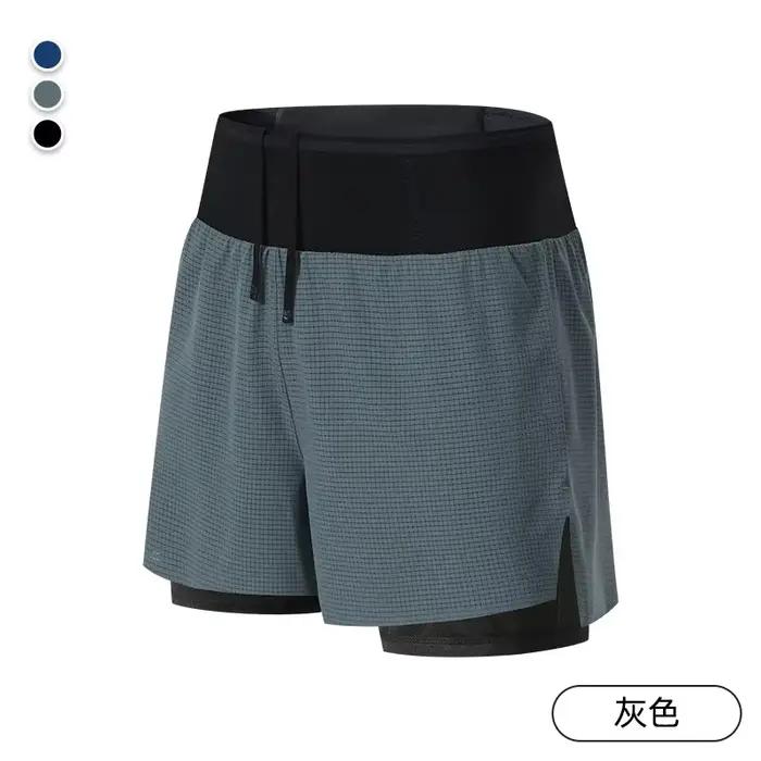 Shorts de course pour homme 2 en 1, short de marathon, short de fitness, short de basket-ball, panta
