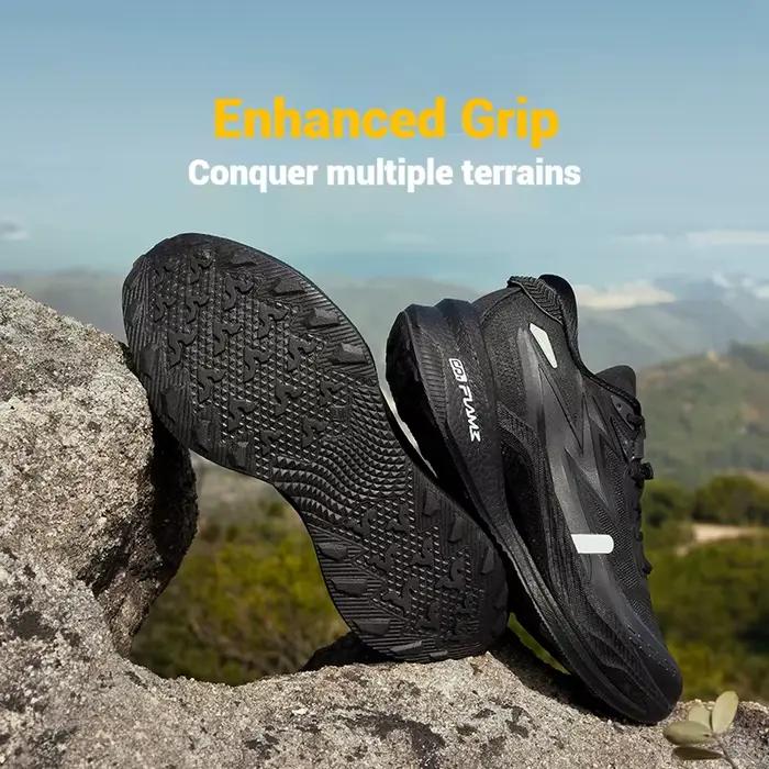 361 degrés flamme 4x4 hommes chaussures de course nouvelle plaque de carbone course anti-dérapant re