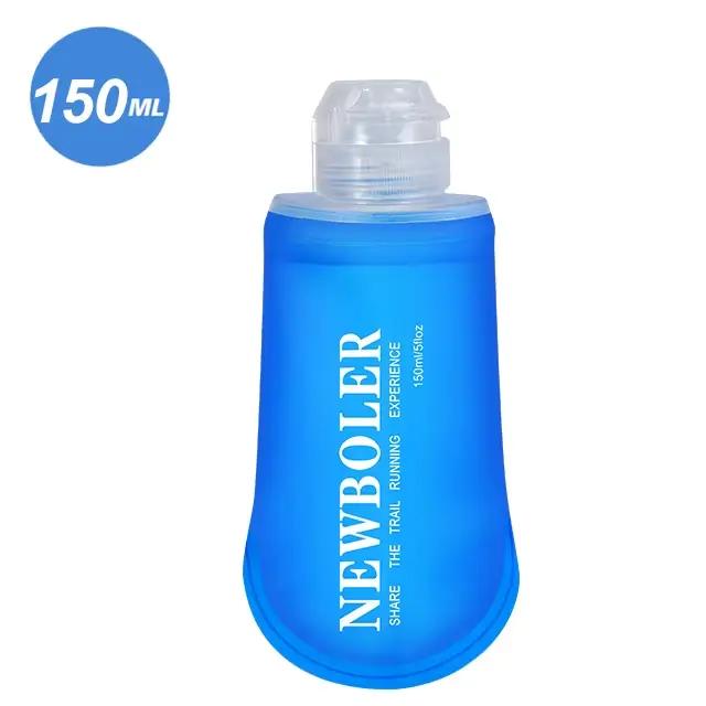 NEWBOLER 150 ml 250 ml 500 ml bouteille d'eau TPU flacon souple pliant sac d'eau de Sport de plein a
