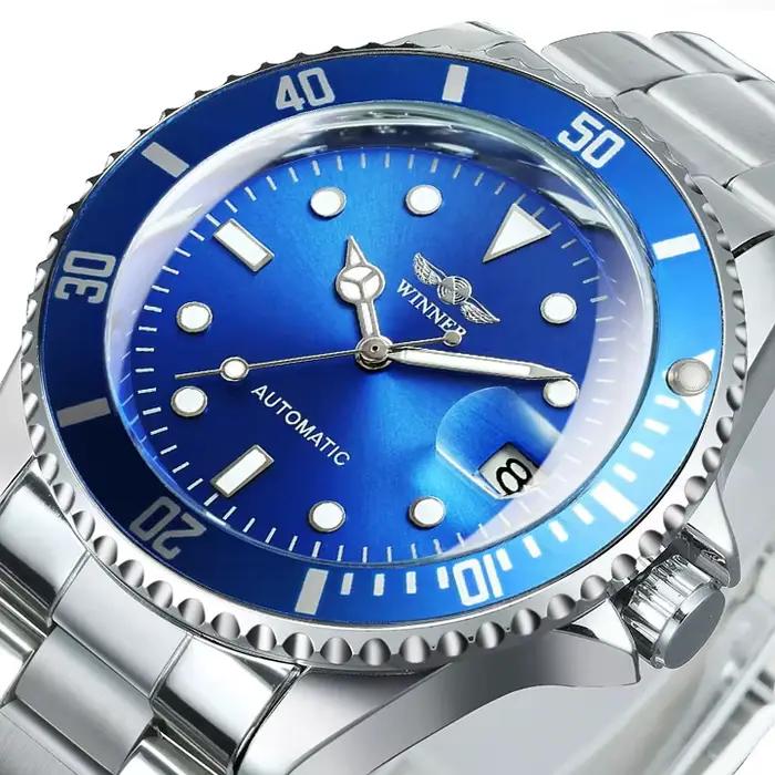 WINNER-Montre mécanique automatique pour homme, vente en gros, classique, business, sport, rotatif, 