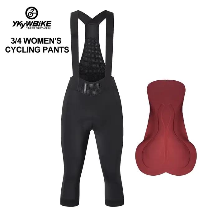 Ykywbike-Cuissard à bretelles de cyclisme pour femme, short rembourré petitalienne, collants de vélo