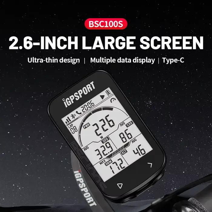 GPS Vélo Ordinateur IGPSPORT BSC100S Cycle Sans Fil Compteur De Vitesse Vélo Numérique Chronomètre V