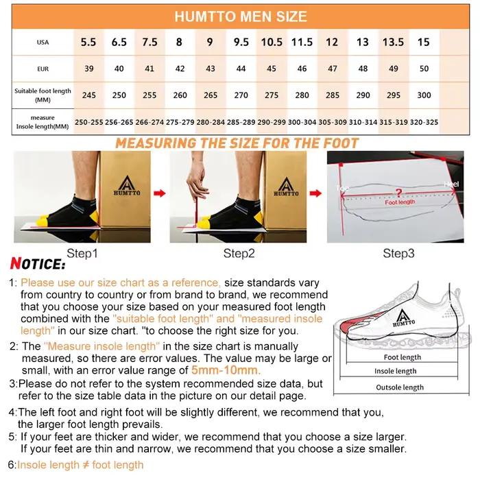 HUMTTO-Chaussures de sport respirantes pour hommes, baskets de randonnée en caoutchouc noir, extérie