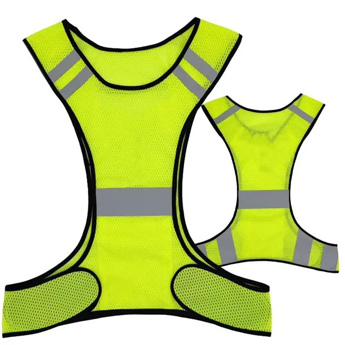 Glace de course haute visibilité pour homme et femme, maille structurels ente, respirante, légère, r