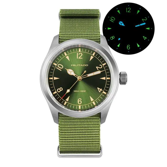 Militado-Montre-bracelet en cristal saphir bombé