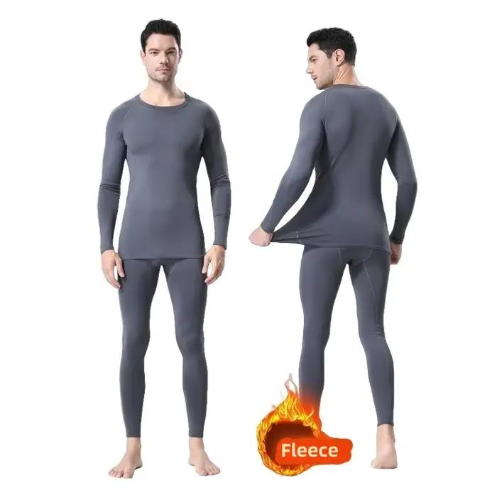 Sous-vêtements de sport pour hommes collants de Compression thermique polaire couche de Base de Ski survêtement Ski