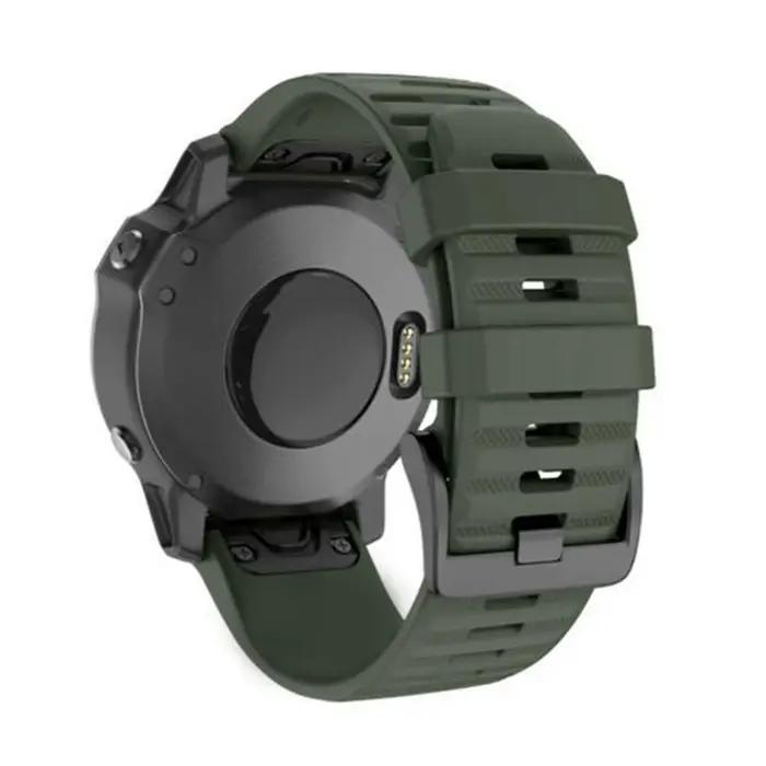 Pour fenix 6 Pro 7 5 Plus 22 20 26mm Bracelet Silicone QuickFit pour Garmin