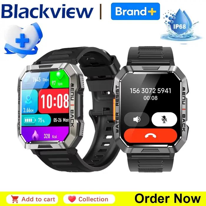 Montre connectée étanche Blackview W60 pour l'extérieur