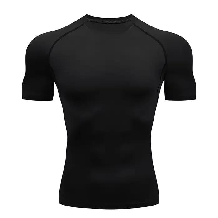 T-shirt de course à manches courtes pour hommes, sweat-shirt de sport, haut pour fitness, jogging et sport, variété de couleurs et tailles