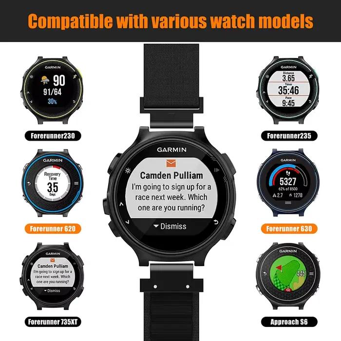 Bracelet en Nylon Trail Loop pour Garmin Forerunner 735XT 735 230 235 620 630