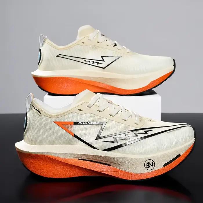 Chaussures de course sportives à plaque de carbone spécialisée pour marathon