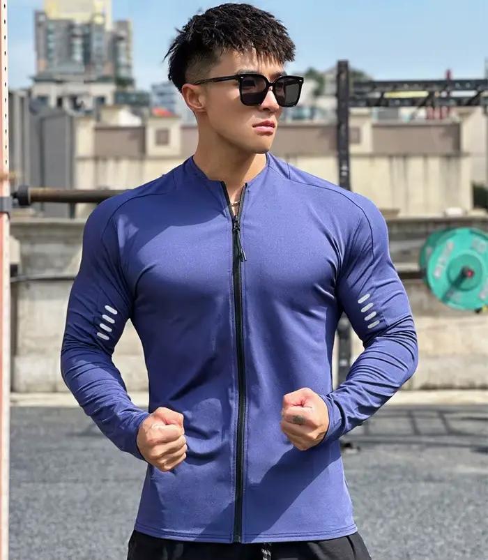 Veste de fitness à manches longues pour hommes