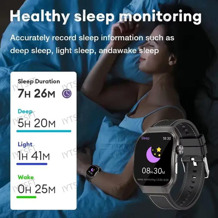 LAXASFIT 2.01 pouces écran incurvé montre intelligente pour hommes Bluetooth 5.3 HD appel plusieurs Modes de sport femme