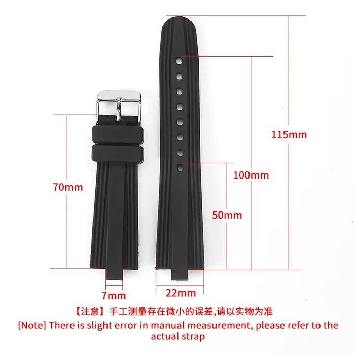 Bracelet de montre en silicone pour hommes et femmes