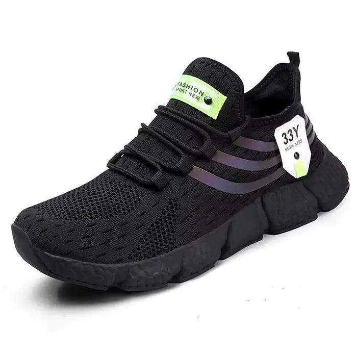 Hommes Chaussures Respirant Classique Course Sneakers Pour Homme En Plein Air Lumière Confortable Maille