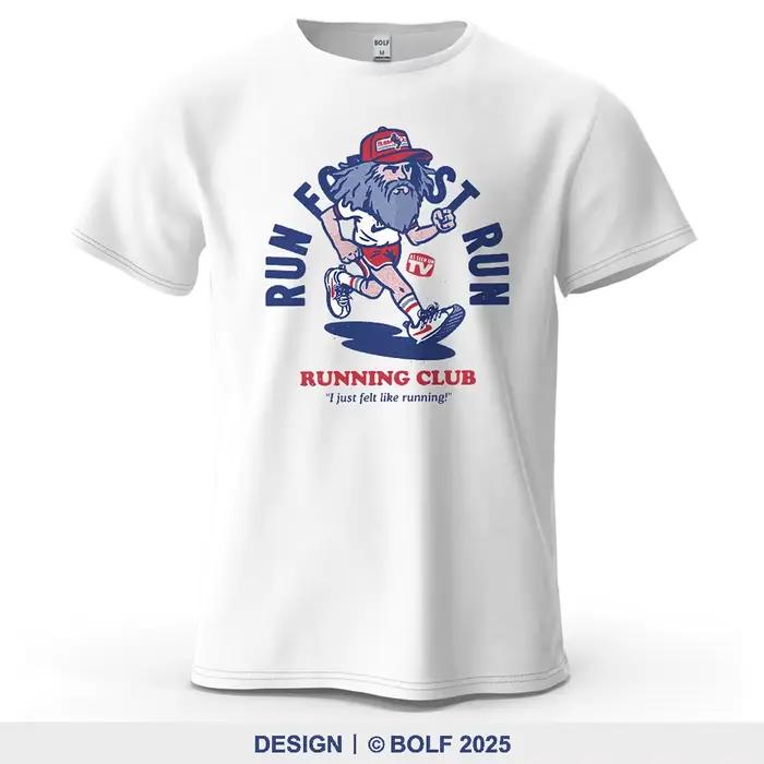 Running Club imprimé hommes T-Shirt 100% coton surdimensionné Fitness Motivation graphique t-shirts pour haut pour femme