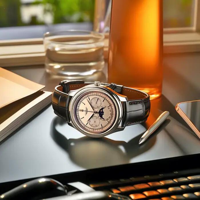Montre pour homme, montre à quartz rétro personnalisée