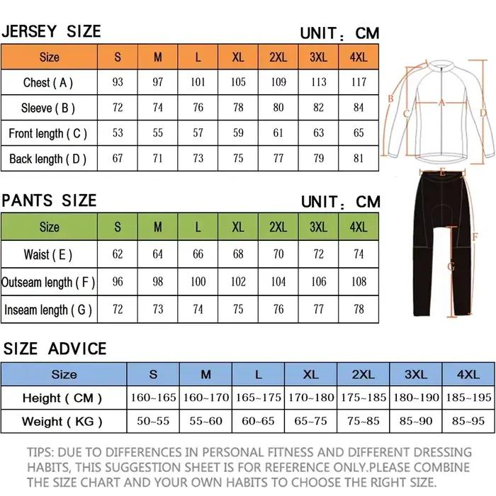 Pantalon de cyclisme long pour homme avec bretelles rembourré en gel 19D pour VTT et vélo collection automne confortable et durable pour les courses de vélo de route et randonnées