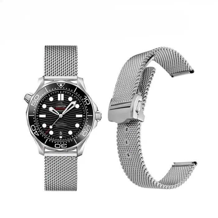 Haima 300 Super Master 007 bracelet de montre pour Omega hommes extérieur étanche acier raffiné observateur Milan maille ceinture 20mm bracelet de montre