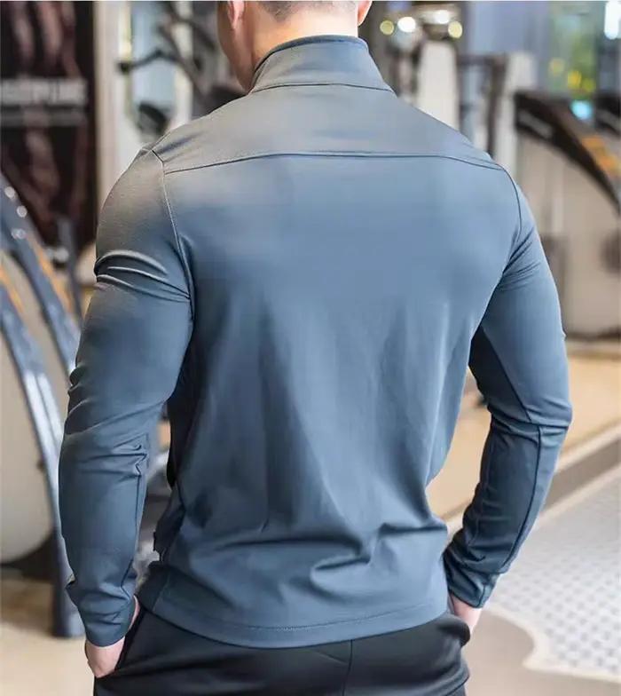 Hommes Gym Fitness hauts de haute qualité course veste de sport entraînement en plein air formation sweat